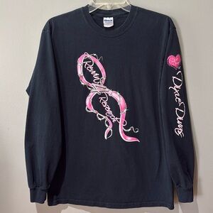 Revvin 4 Research Charity Motorcycle Ride Long Sleeve Tshirt UNISEX Medium